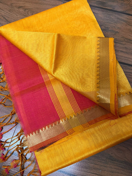 MANGALAGIRI pattu sarees
 with nizam border sarees.

Contrast blouse and pallu.