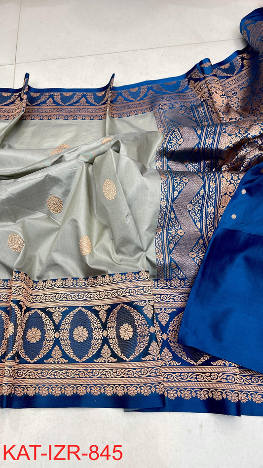 Pure Handloom banarasi KATAN **Checks +Meenakari* SAREE
                *KATAN Checks + Meenakari*
Silk Sarees with antique Jari 
*Rich Pallu
*  Blouse with Border
* Smooth & Soft Fabric