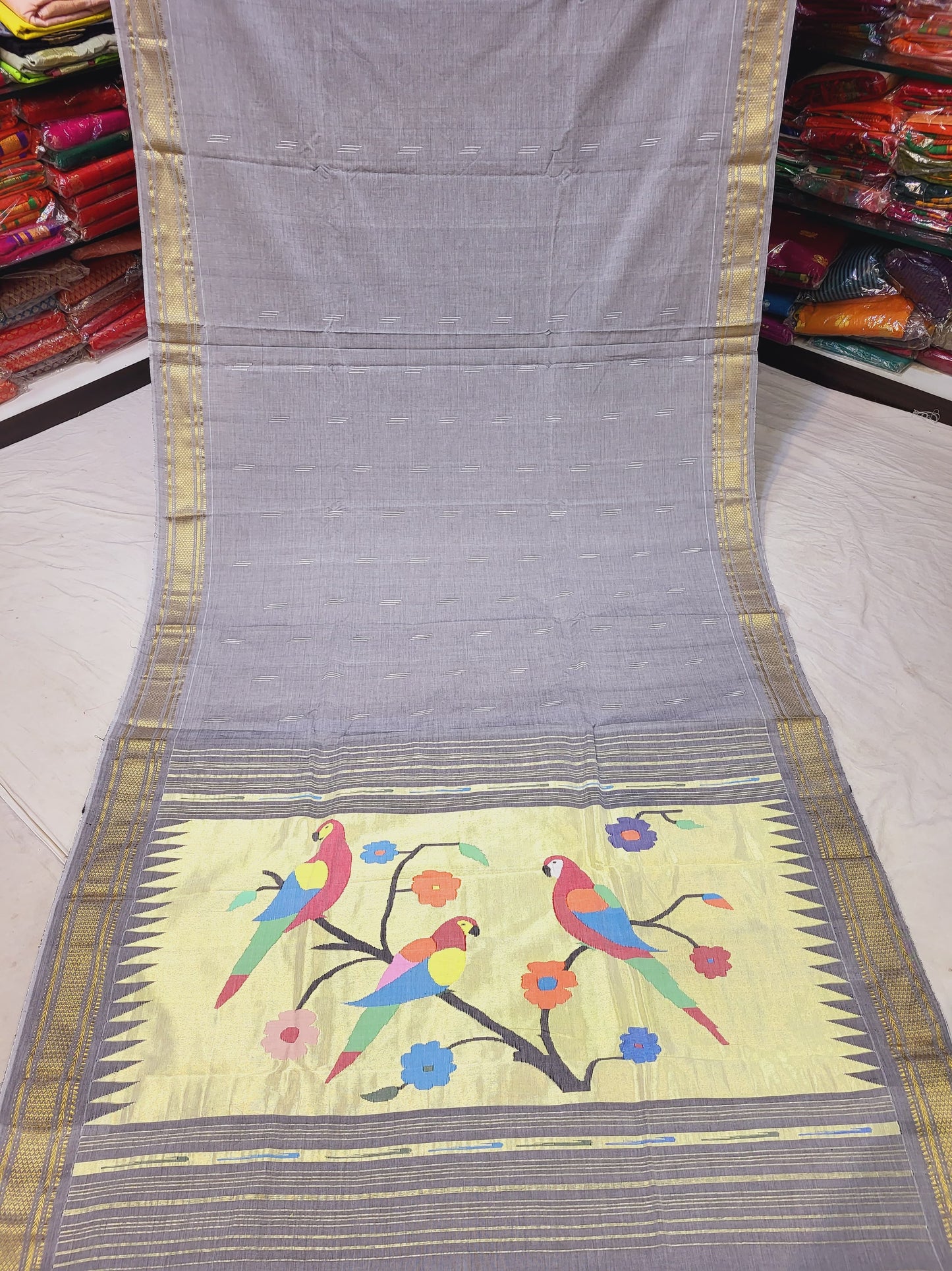 Bhagyasri | Cotton Paithani Saree