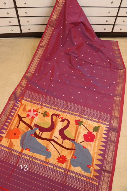 Saloni | Cotton Handloom Paithani Saree