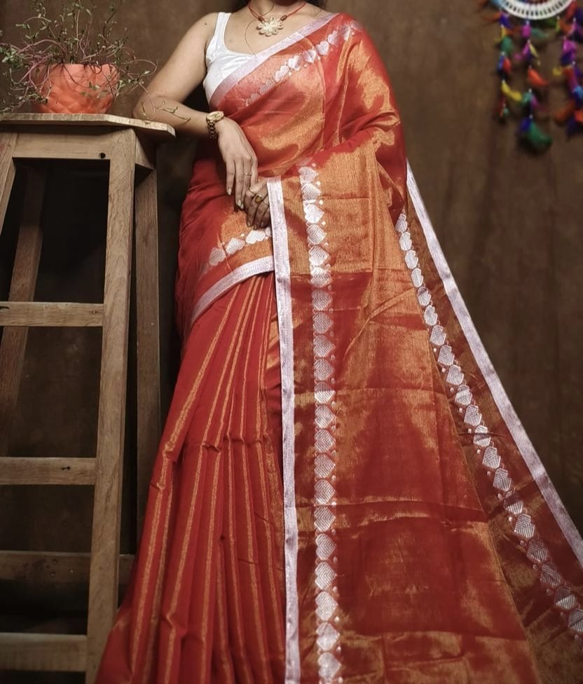 Thaneyah | Tissue Saree