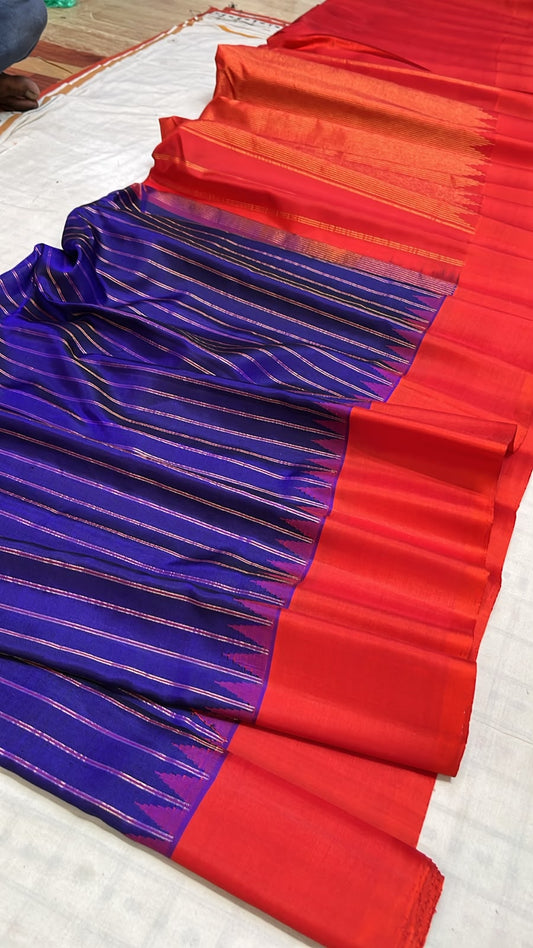 Pure silk handwoven gadwal sarees
