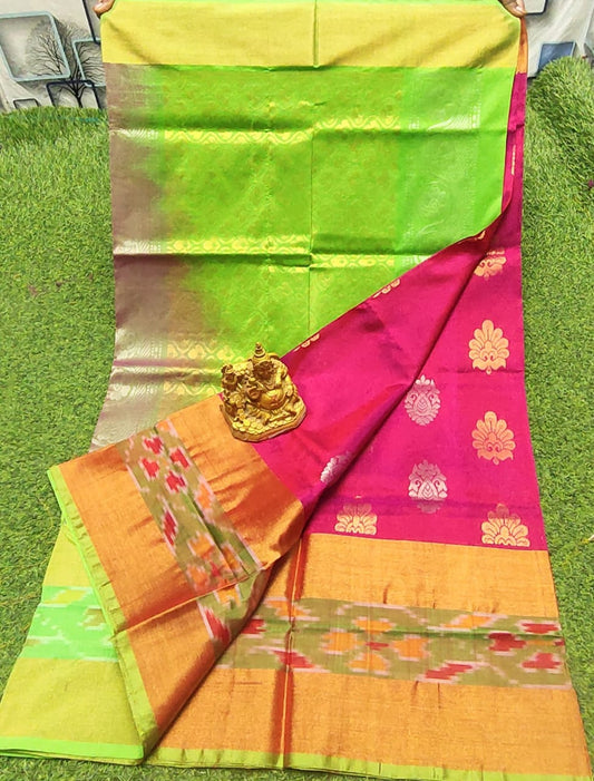 Parivartha-handloom-uppada-pure-pattu-sarees| Handloom Uppada Pure Pattu Sarees