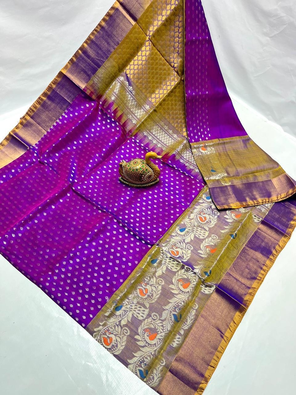 Unaita | Uppada Pattu Saree with all over buttis