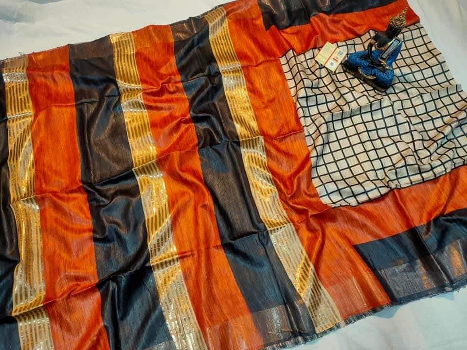 Anaika | Screen prints on tussar silk