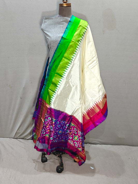 Pochampally IKKAT SILK duppata*
🎉*Length: 2.5 meters*
🎉*Height: 36 inches*