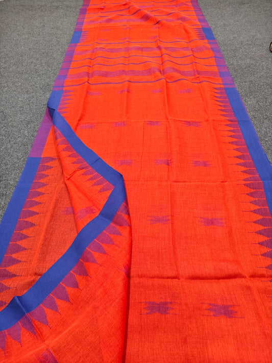 Handloom manipuri cotton saree
With bp