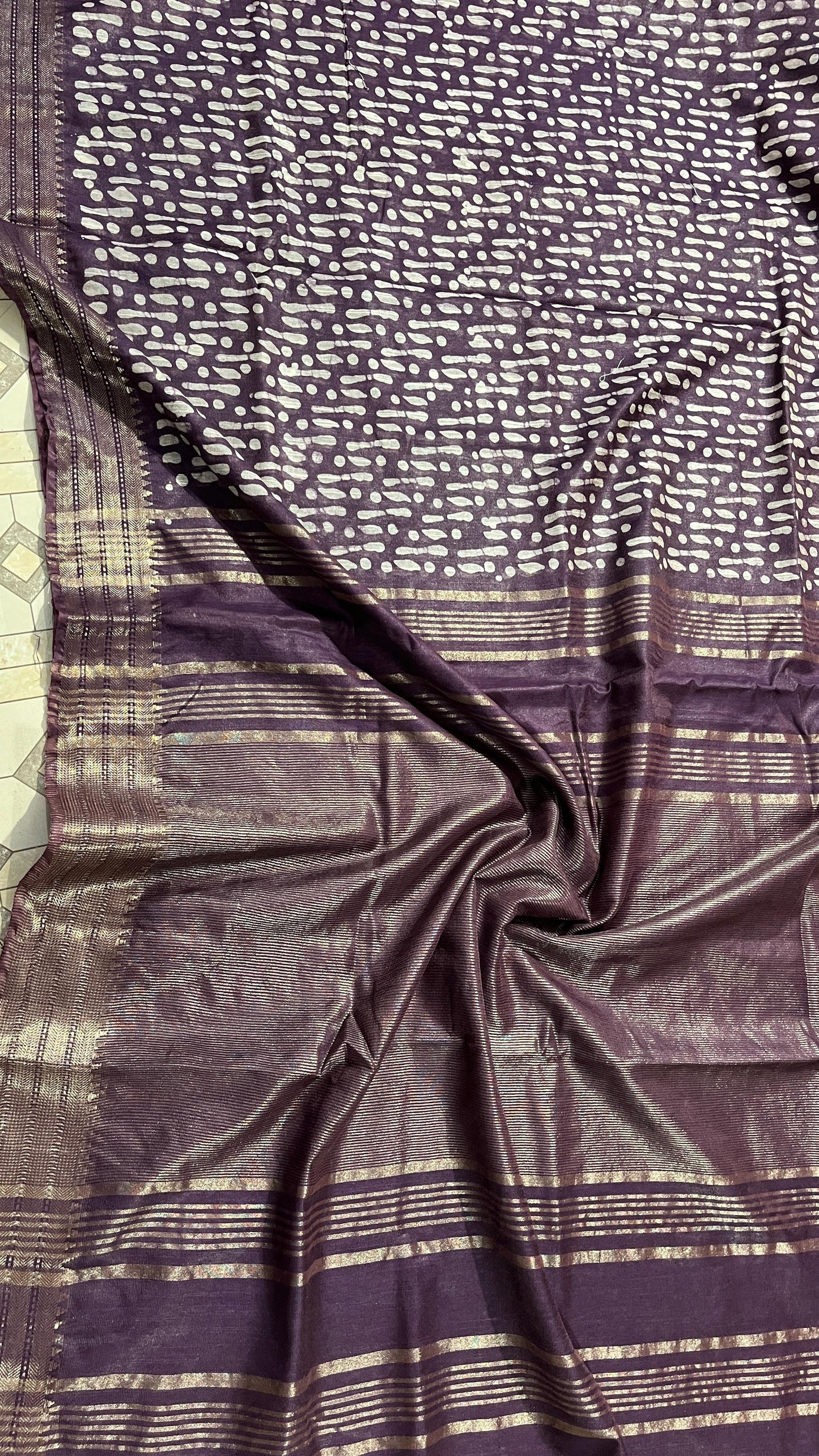 Chakrika | special hand printed batik saree