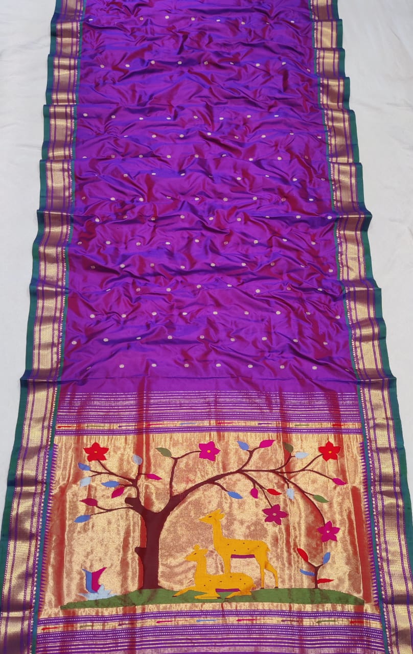 Rupali | Yeola Fancy Paithani Pure Silk Handloom Saree