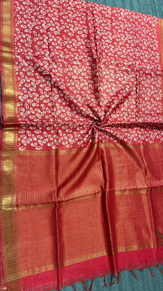 Advika | special hand printed batik saree