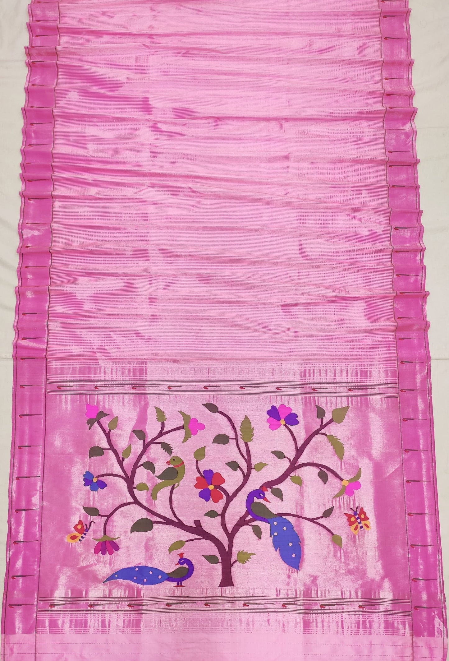 Preeti | Single Reel Brocade border Pure silk Paithani