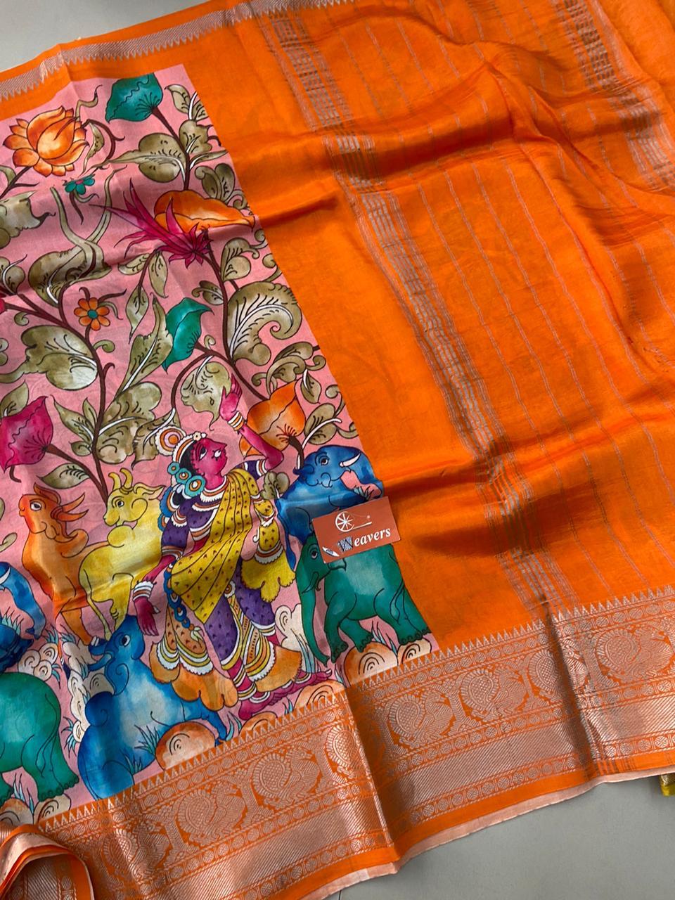 Addison | Pure Handloom Mangalagiri Cottonsilk Saree