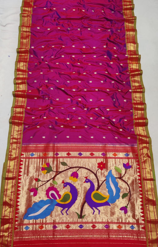 Roopa | Yeola Fancy Paithani Pure Silk Handloom Saree