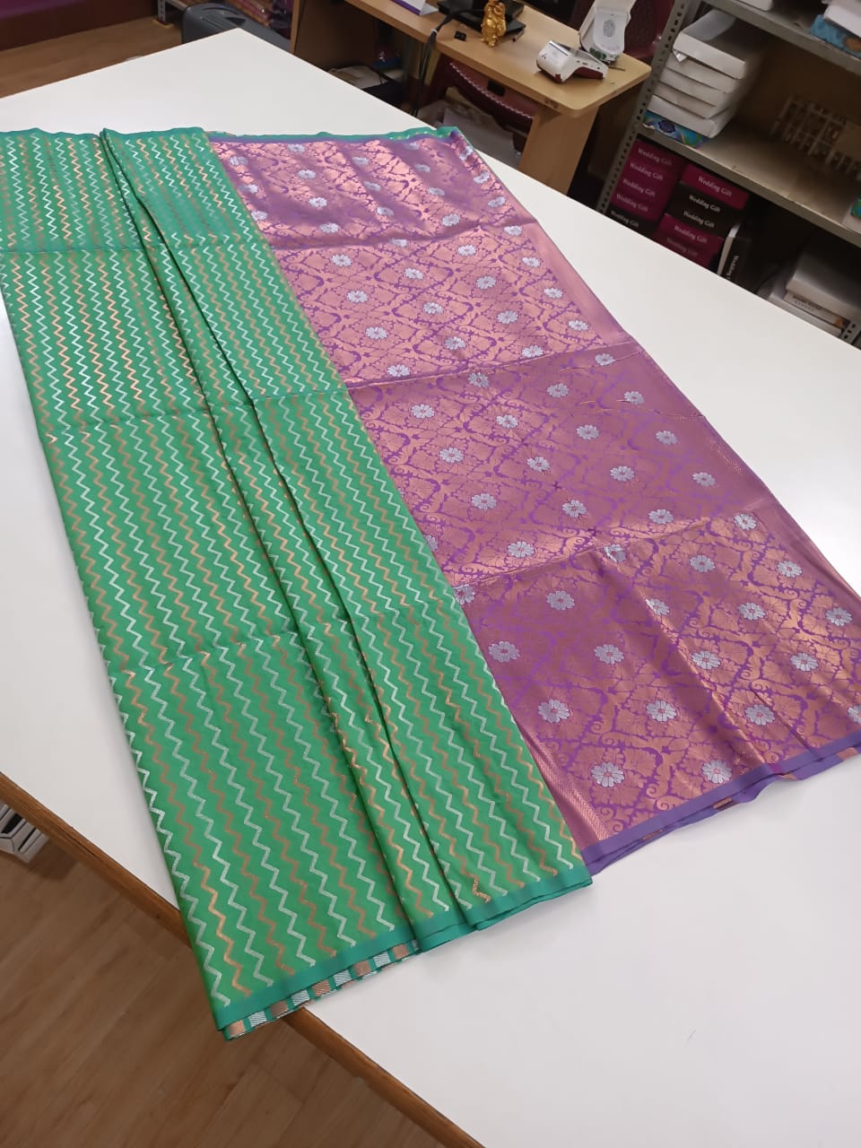 Sahara | Soft Silk Saree with Zari Lines