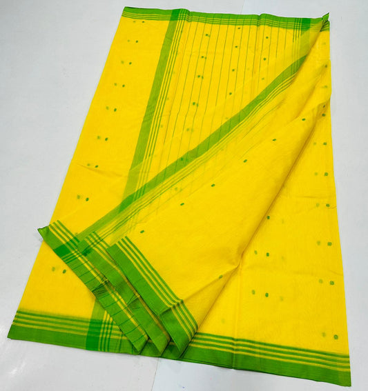 Geetika | Chanderi cotton | yellow with lime green