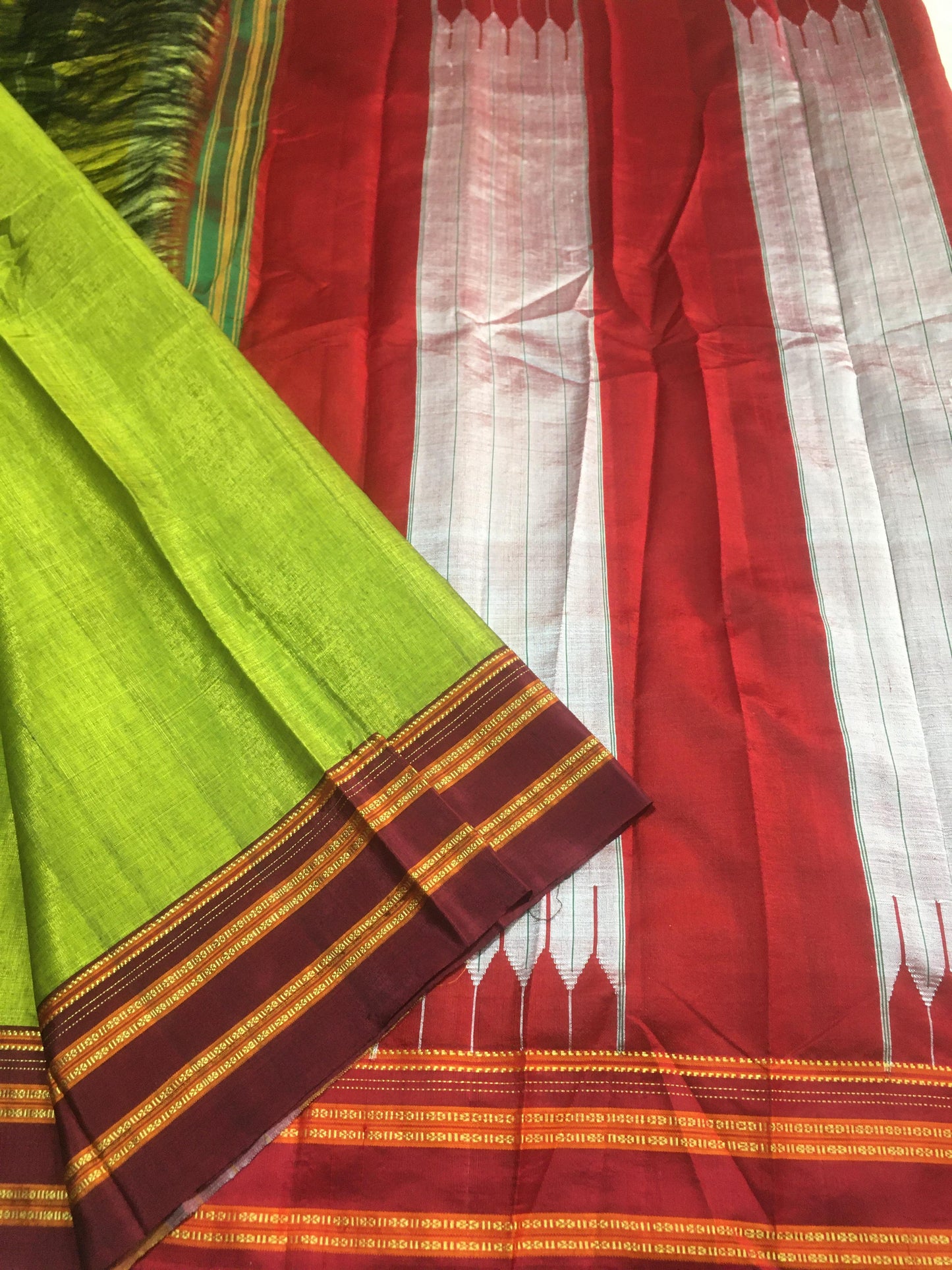 Arya | Ilkal sarees in Viscose with pure silk pallu