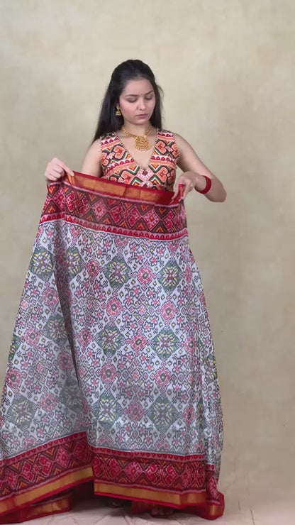 Alisha | Single Ikat Patola saree