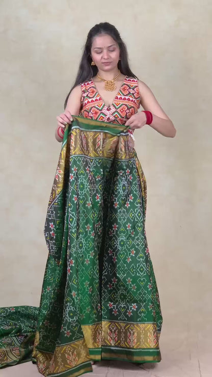 Kintuk | Single Ikat Patola saree