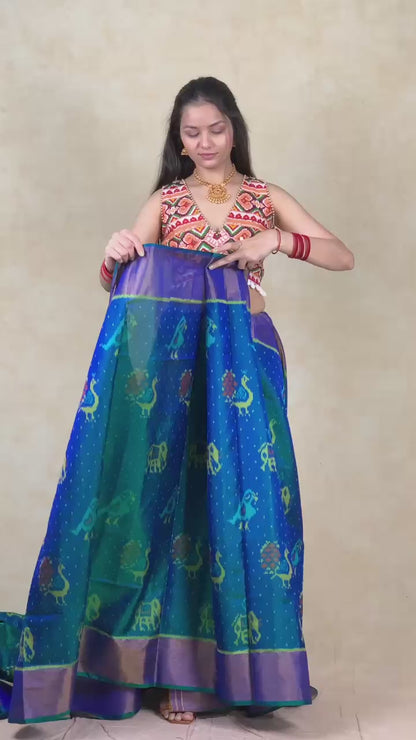 Foram | Single Ikat Patola saree