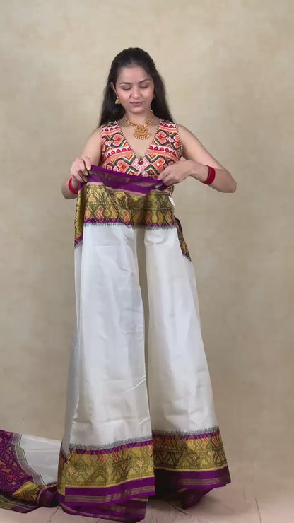 Alisa | Single Ikat Patola saree