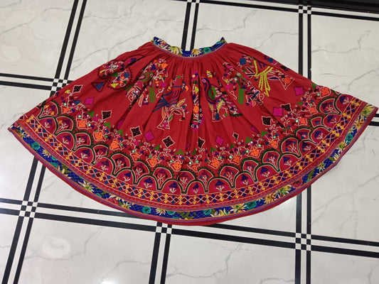 Keerti |  Skirt with kutch embroidery