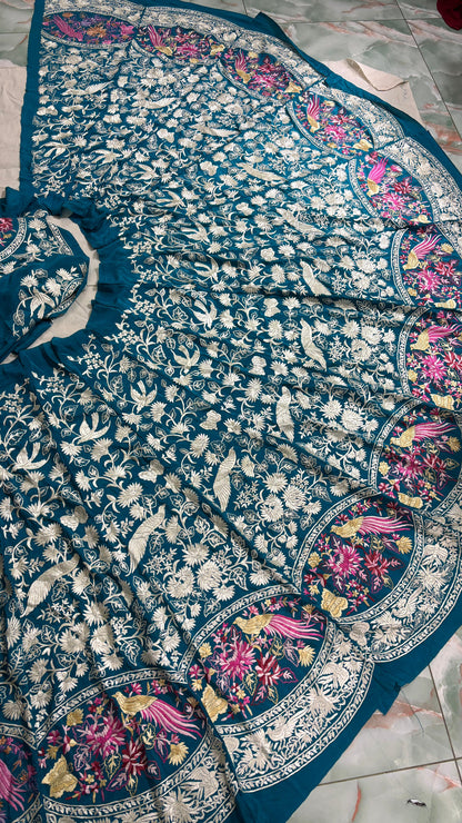 Shapoor | Parsi embroidery lehenga