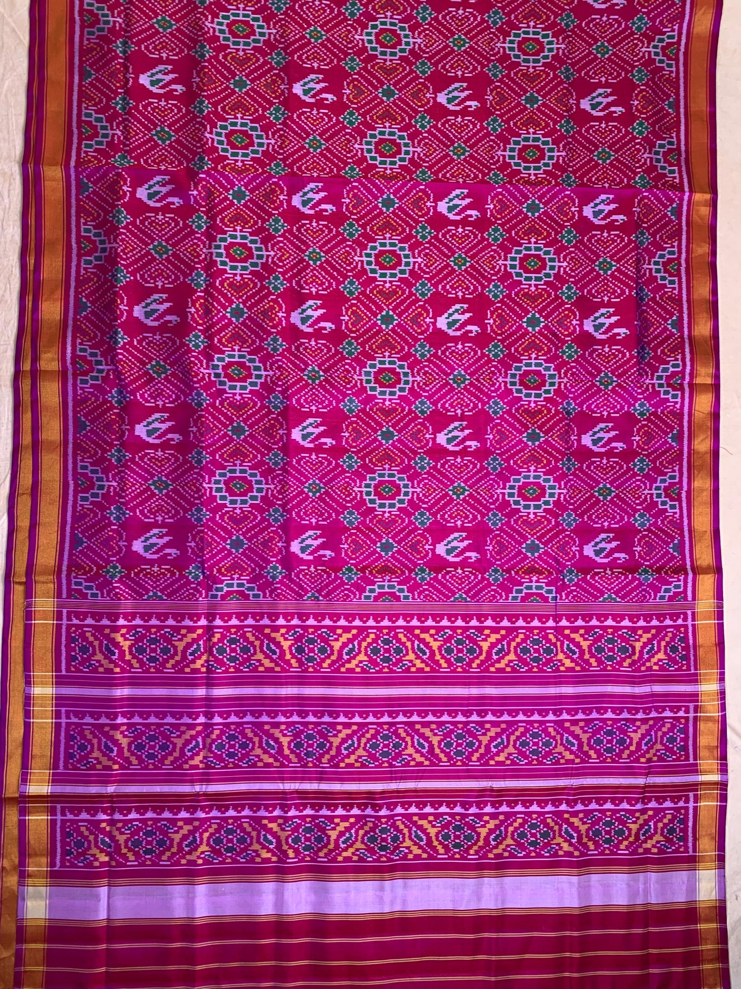 Eshika | Single Ikat Patola saree