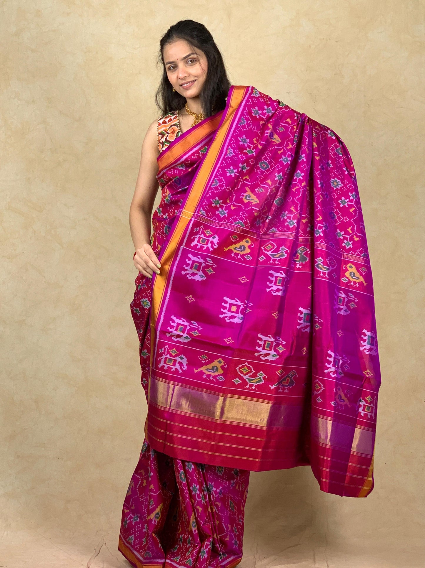 Eliza | Single Ikat Patola saree