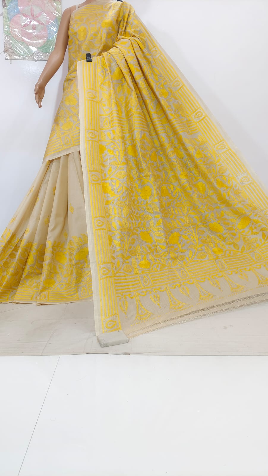 Kavin | Pure Tussar Silk Kantha Sarees