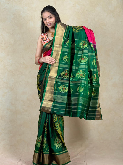 Heta | Single Ikat Patola saree