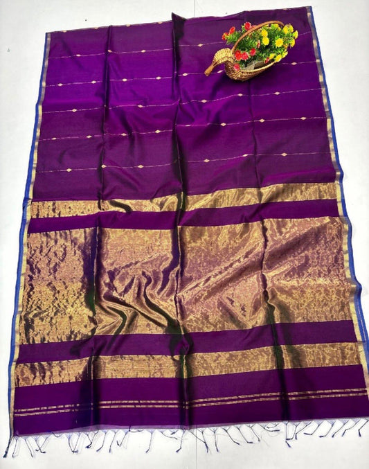 Malini | Cotton silk Maheshwari saree