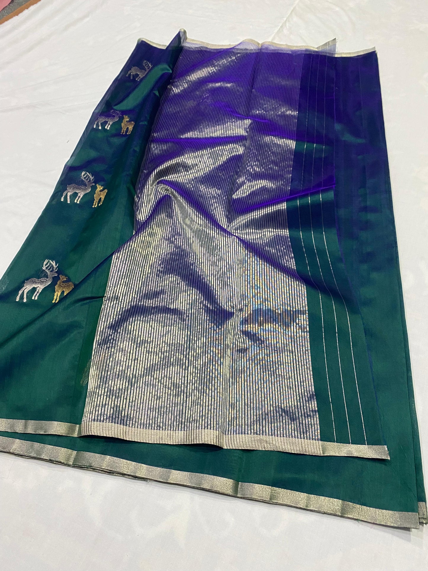 Chandita  | Katan Silk Chanderi Saree
