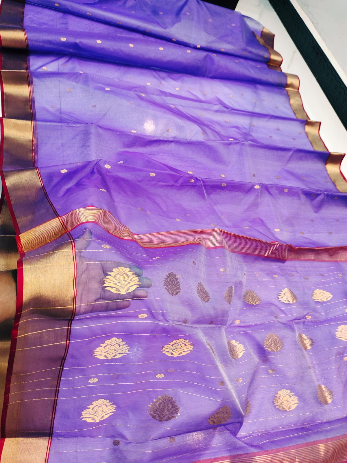 Gulshan | katan silk chanderi saree