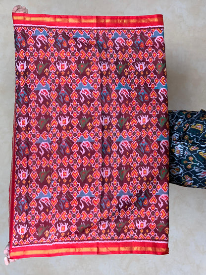 Kinjal | Single Ikat Patola saree