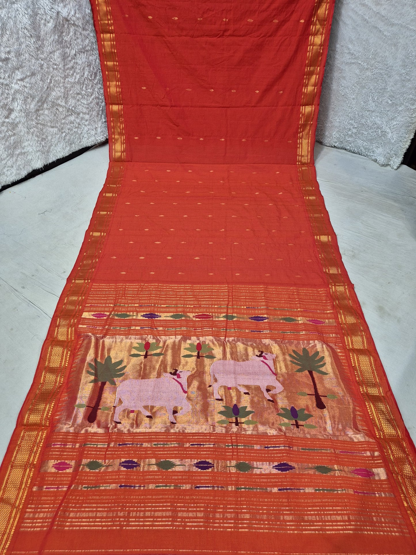 Pinka | Cotton handloom paithani