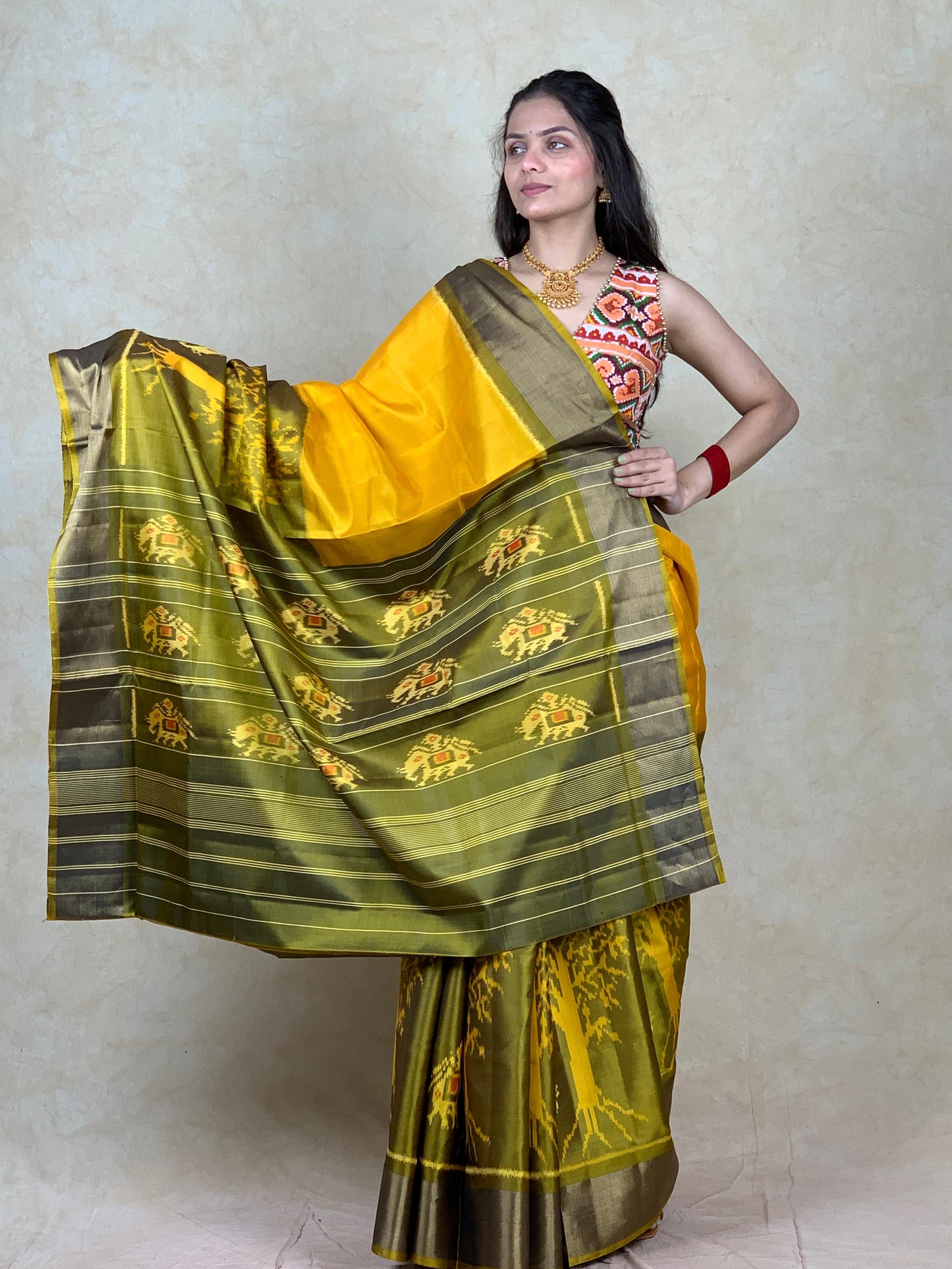 Alia | Single Ikat Patola saree
