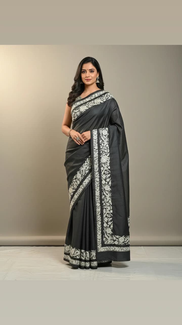 Firoz | parsi work saree on silk
