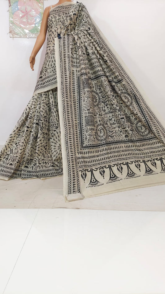 Kashi | Pure Tussar Silk Kantha Sarees