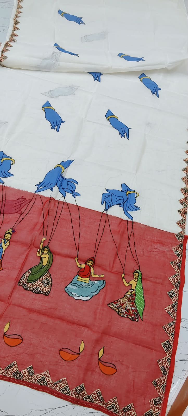 Ashim | Applique on Dhonekhali tant