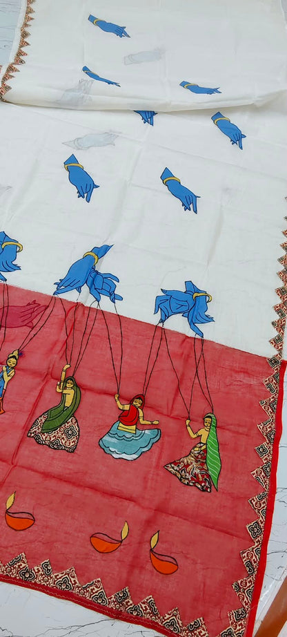 Ashim | Applique on Dhonekhali tant