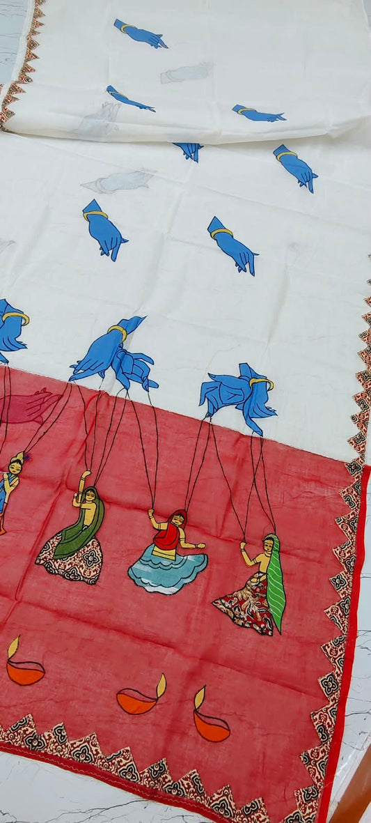 Ashim | Applique on Dhonekhali tant