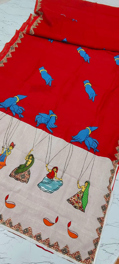 Ashutosh | Applique on Dhonekhali tant