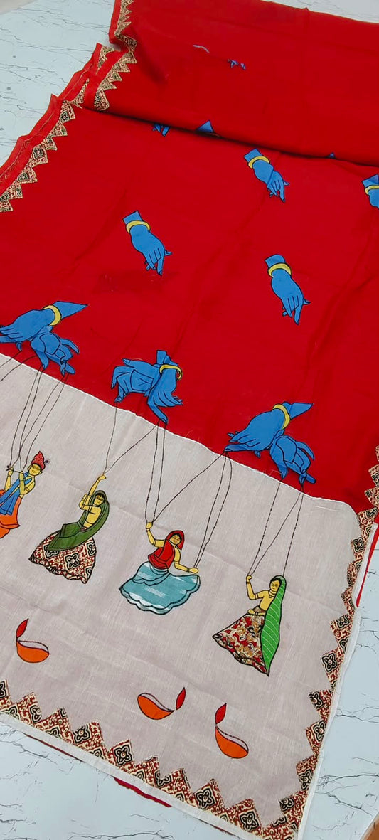 Ashutosh | Applique on Dhonekhali tant