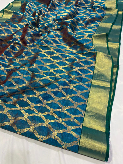 Chandreeka  | Katan Silk Chanderi Saree