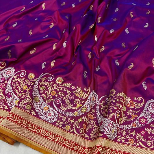 Bish | pure katan silk Banarasi saree