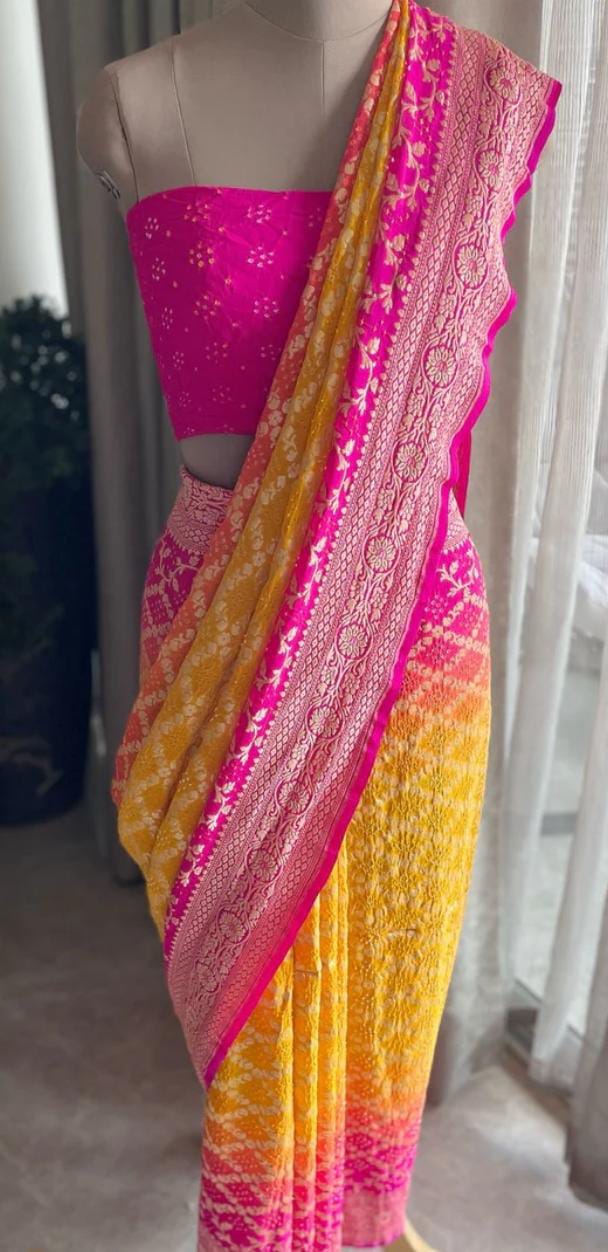 Binit | Nimzari Bandhej Saree