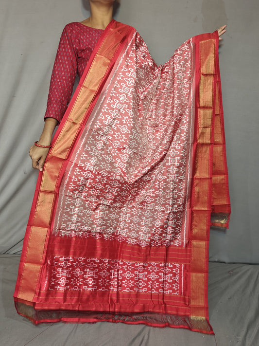 Ist | Ikat pure silk dupatta