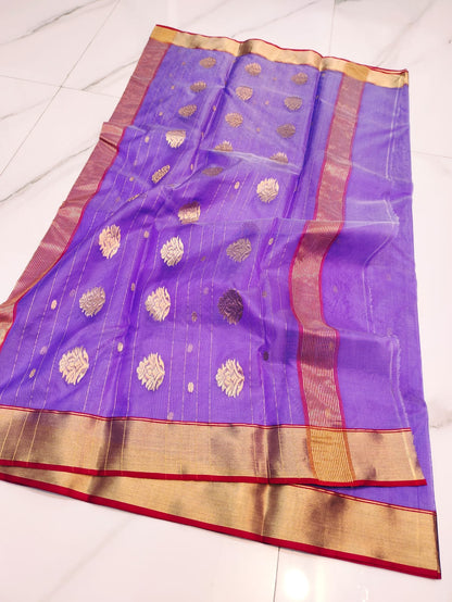 Gulshan | katan silk chanderi saree