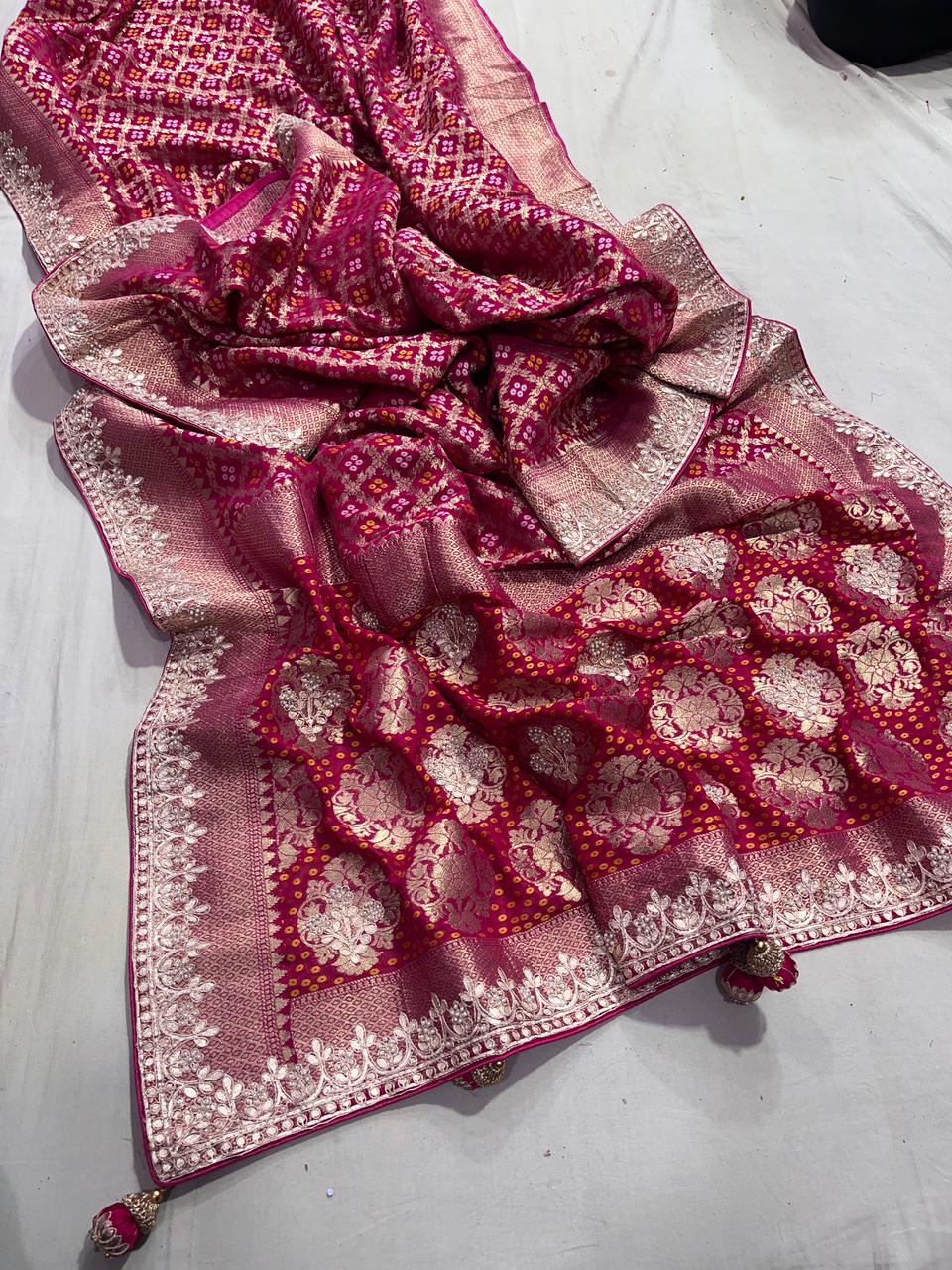 Gaurish | Gota patti on georgette