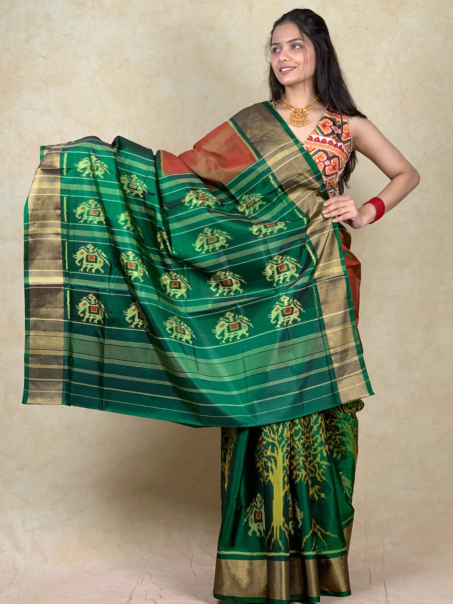 Kinshuk | Single Ikat Patola saree